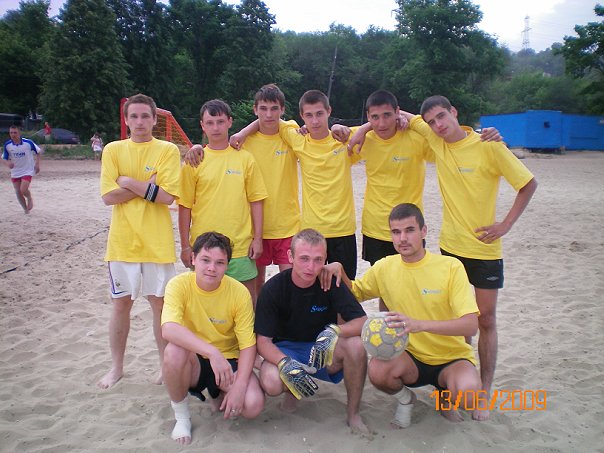 Команда S-принт на Чемпионате по пляжному футболу